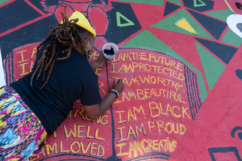 photographs of the Black Lives Matter Mural in Cincinnati, Ohio. Social justice art, Protest photography in Cincinnati Copyright Tina Gutierrez arts photograhpy