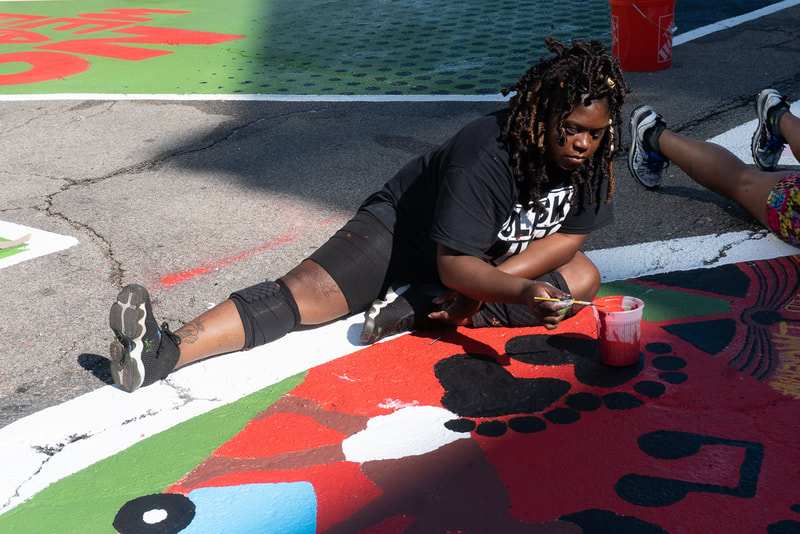 photographs of the Black Lives Matter Mural in Cincinnati, Ohio. Social justice art, Protest photography in Cincinnati Copyright Tina Gutierrez arts photograhpy